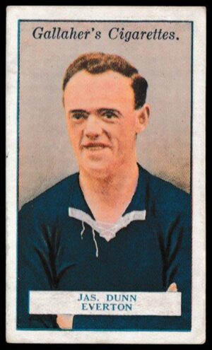 Gallaher - 'Footballers (Red)' (1928) - J. Dunn (Everton)