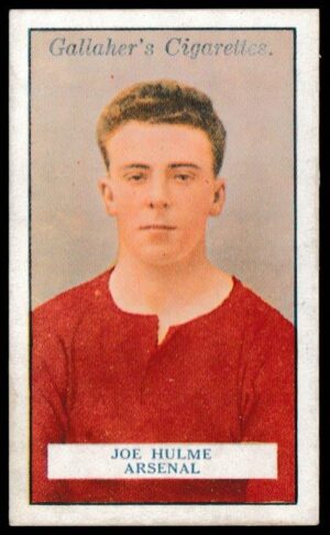 Gallaher - 'Footballers (Red)' (1928) - J. Hulme (Arsenal) Gallaher - 'Footballers (Red)' (1928) - J. Hulme (Arsenal)
