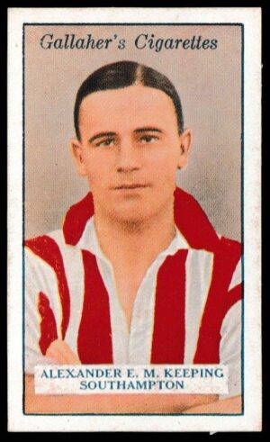 Gallaher - 'Footballers (Red)' (1928) - A.E.M. Keeping (Southampton)