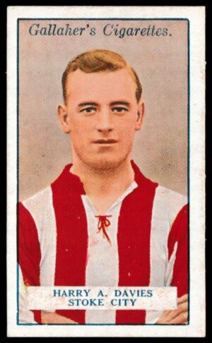 Gallaher - 'Footballers (Red)' (1928) - H.A. Davies (Stoke City)