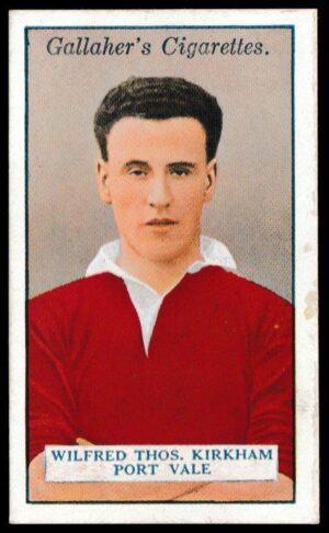 Gallaher - 'Footballers (Red)' (1928) - W.T. Kirkham (Port Vale)