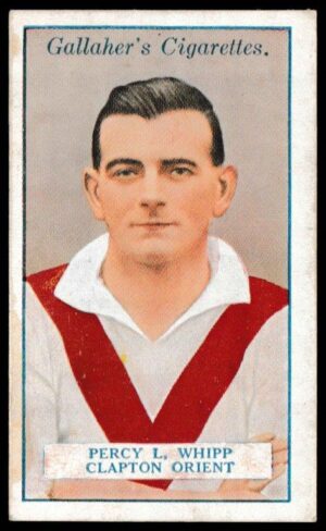 Gallaher - 'Footballers (Red)' (1928) - P.L. Whipp (Clapton Orient) Gallaher - 'Footballers (Red)' (1928) - P.L. Whipp (Clapton Orient)