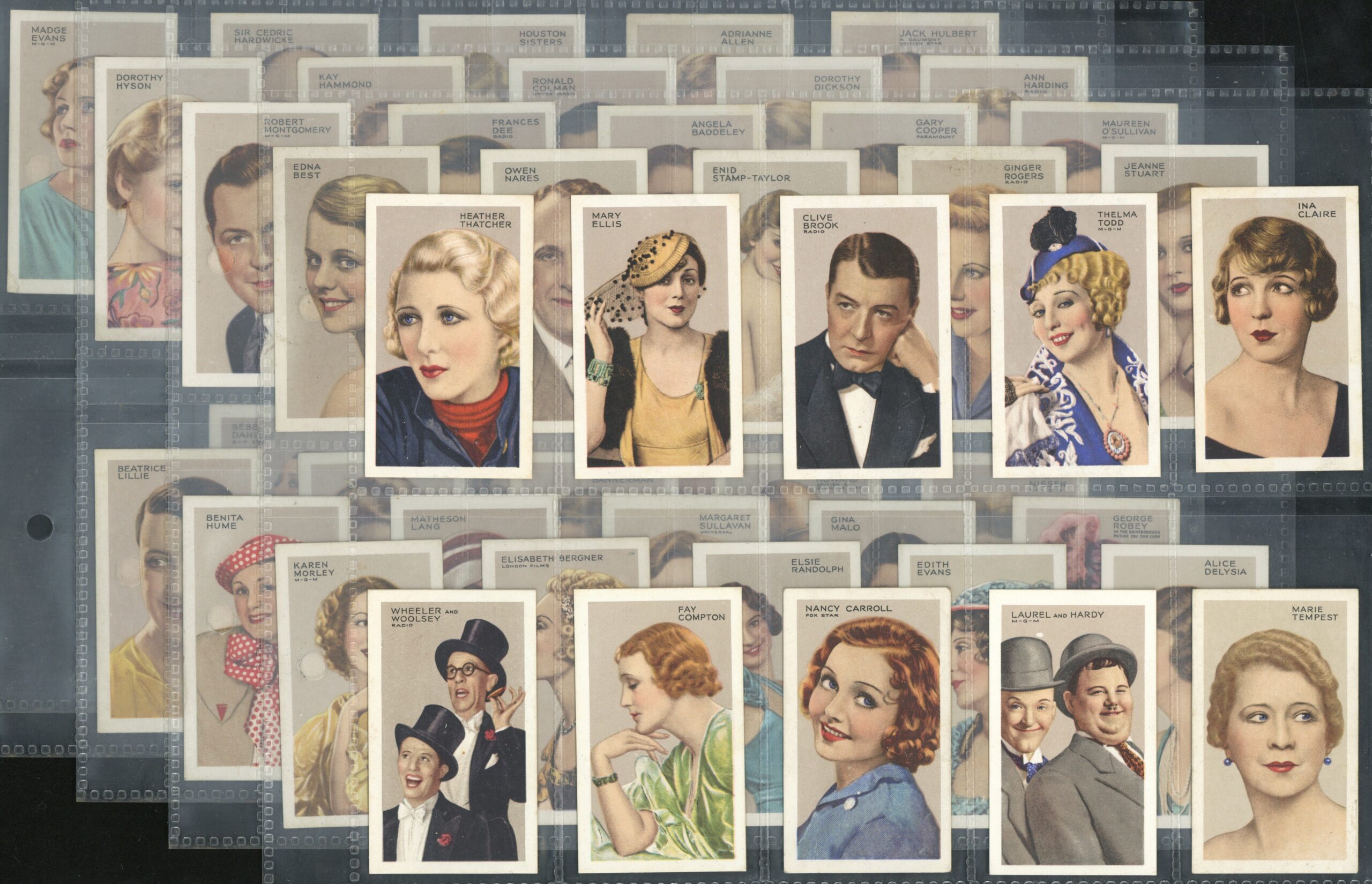 Gallaher - 'Stars of Screen & Stage (Green)' - Complete Set (1935) Gallaher - 'Stars of Screen & Stage (Green)' - Complete Set (1935)