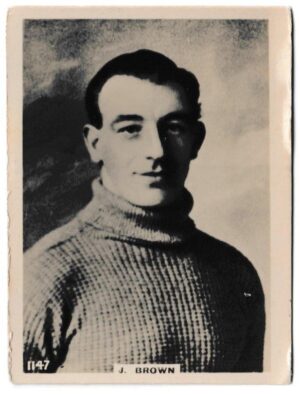 Phillips (Godfrey) - 'Pinnace Footballers (Large)' (1922) - Card #1147 - J. Brown (Raith Rovers)