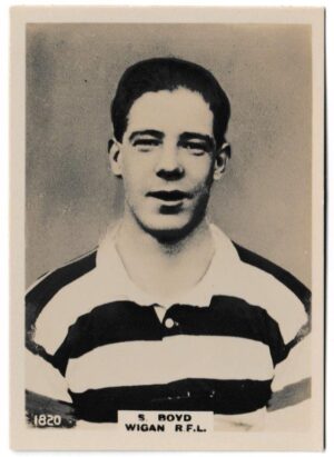 Phillips (Godfrey) - 'Pinnace Footballers (Large)' (1922) - Card #1820 - S. Boyd (Wigan)