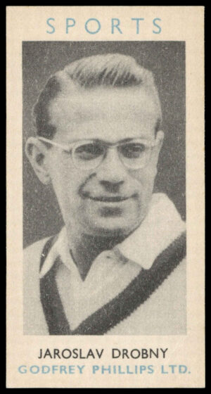 Godfrey Phillips - 'All Sports S4 (Cut)' - Jaroslav Drobny (1954) Godfrey Phillips - 'All Sports S4 (Cut)' - Jaroslav Drobny (1954)