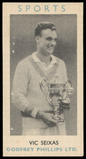 Godfrey Phillips - 'All Sports S4 (Cut)' - Vic Seixas (1954) Godfrey Phillips - 'All Sports S4 (Cut)' - Vic Seixas (1954)