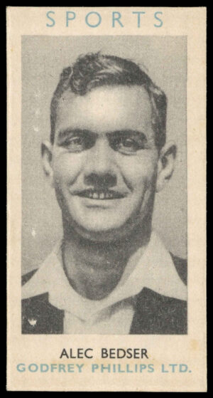 Godfrey Phillips - 'All Sports S4 (Cut)' - Alec Bedser (1954) Godfrey Phillips - 'All Sports S4 (Cut)' - Alec Bedser (1954)