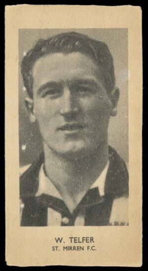 Phillips (Godfrey) - 'Sports Sliders - Footballers S4' (1952) - W. Telfer (St. Mirren) Phillips (Godfrey) - 'Sports Sliders - Footballers S4' (1952) - W. Telfer (St. Mirren)