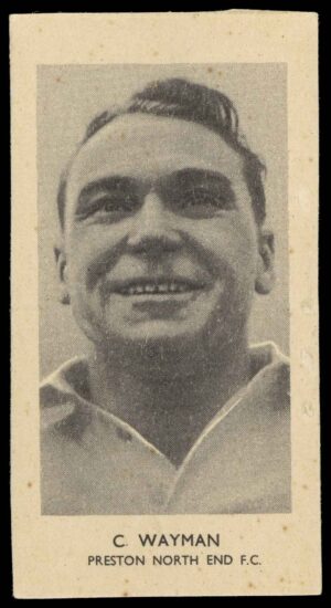 Phillips (Godfrey) - 'Sports Sliders - Footballers S4' (1952) - C. Wayman (Preston North End) Phillips (Godfrey) - 'Sports Sliders - Footballers S4' (1952) - C. Wayman (Preston North End)