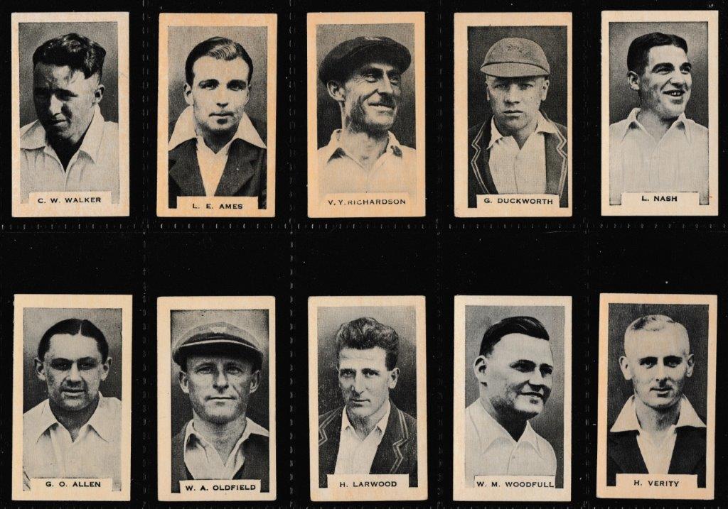 Phillips (Godfrey) - 'Test Cricketers 1932-1933 (BDV)' - (1932) - Complete Set Phillips (Godfrey) - 'Test Cricketers 1932-1933 (BDV)' - (1932) - Complete Set