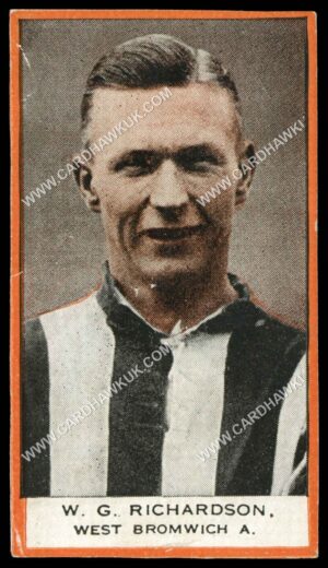 Phillips (Godfrey) - 'BDV Packages - Footballers' (1933) - W.G. Richardson. West Bromwich A