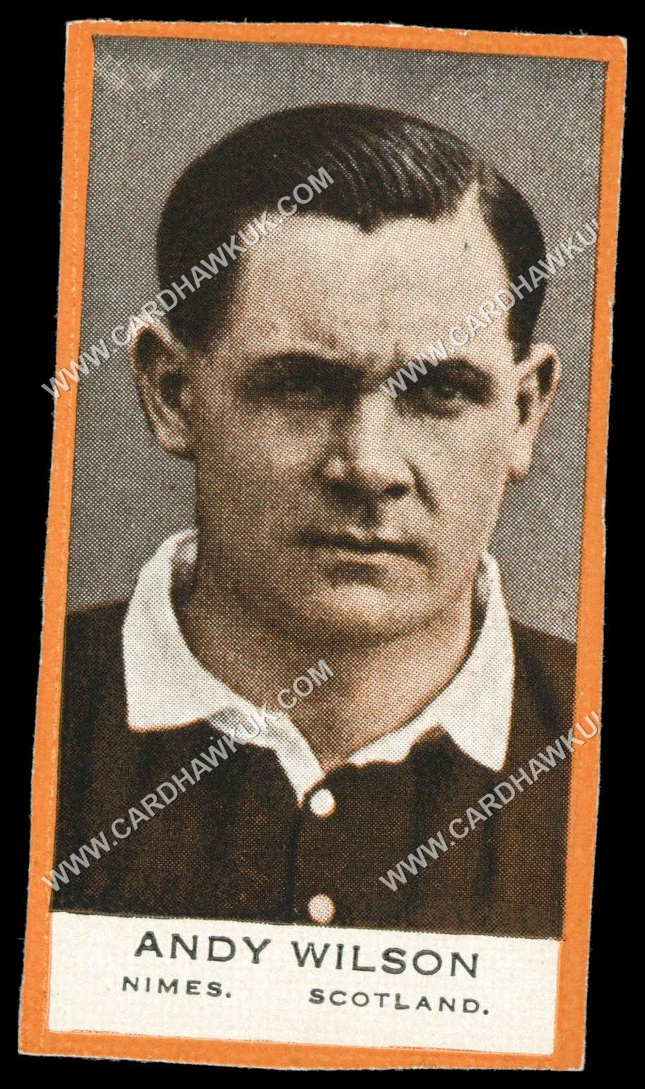 Phillips (Godfrey) - 'BDV Packages - Footballers' (1933) - Andy Wilson. Nimes. Scotland Phillips (Godfrey) - 'BDV Packages - Footballers' (1933) - Andy Wilson. Nimes. Scotland