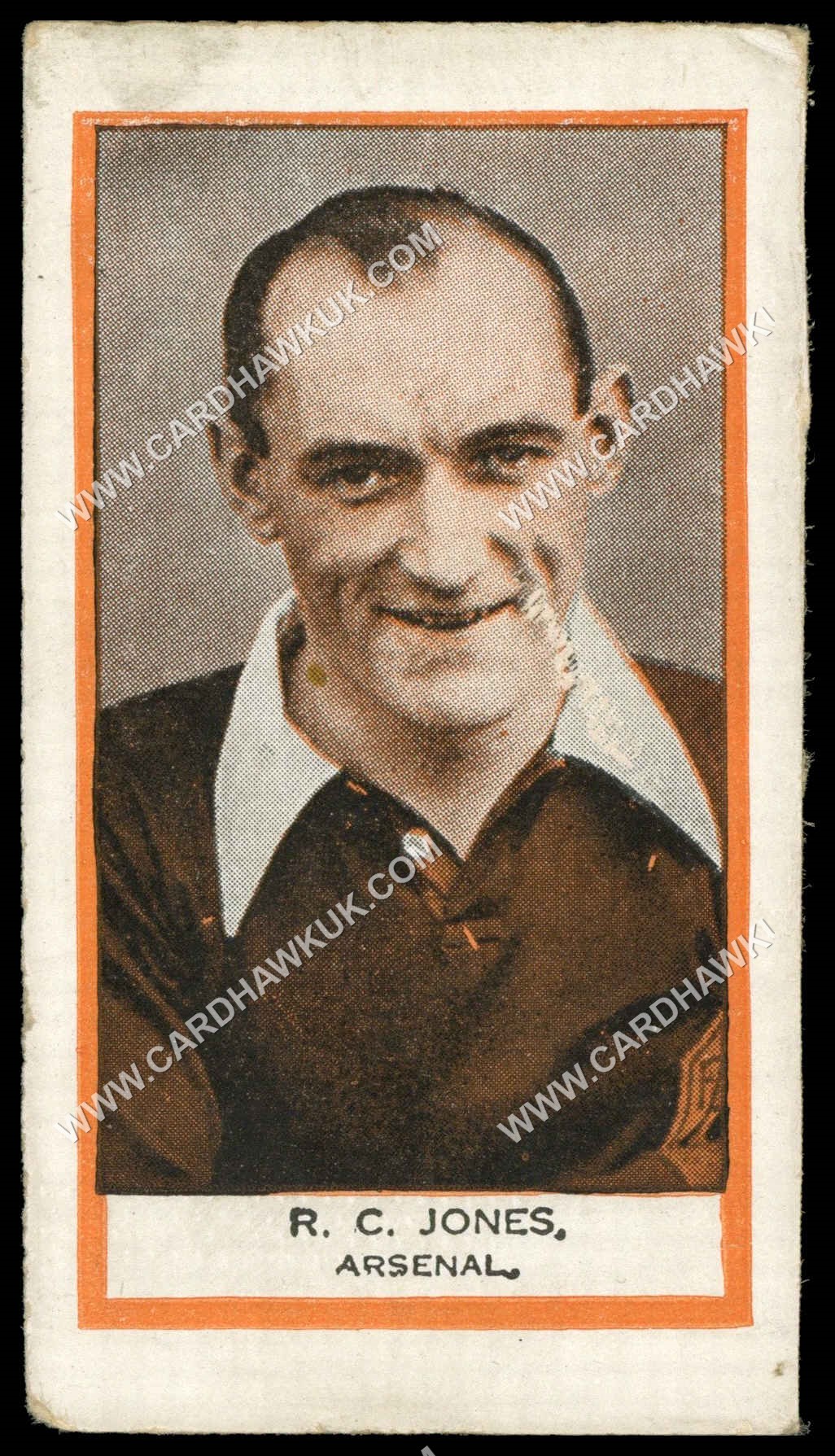 Phillips (Godfrey) - 'BDV Packages - Footballers' (1933) - R.C. Jones. Arsenal Phillips (Godfrey) - 'BDV Packages - Footballers' (1933) - R.C. Jones. Arsenal