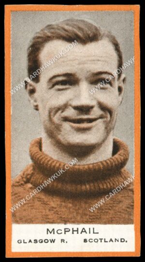 Phillips (Godfrey) - 'BDV Packages - Footballers' (1933) - McPhail. Glasgow R. Scotland