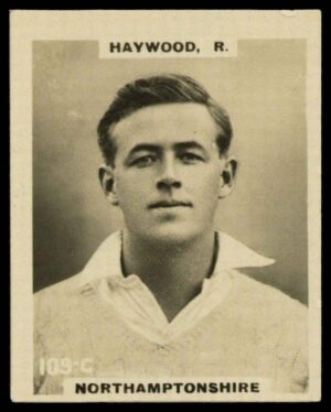 Phillips (Godfrey) - R. Haywood (Northants0 -'Cricketers Pinnace "K" Size' (1924)