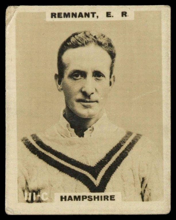 Phillips (Godfrey) - E.R. Remnant (Hampshire) -'Cricketers Pinnace "K" Size' (1924) Phillips (Godfrey) - E.R. Remnant (Hampshire) -'Cricketers Pinnace "K" Size' (1924)