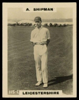 Phillips (Godfrey) - A. Shipman (Leics) -'Cricketers Pinnace "K" Size' (1924)