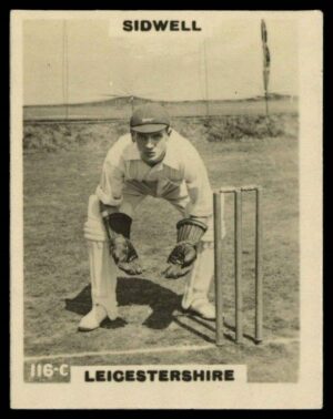 Phillips (Godfrey) - Sidwell (Leics) -'Cricketers Pinnace "K" Size' (1924)