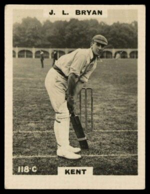 Phillips (Godfrey) - J.L. Bryan (Kent) -'Cricketers Pinnace "K" Size' (1924) Phillips (Godfrey) - J.L. Bryan (Kent) -'Cricketers Pinnace "K" Size' (1924)