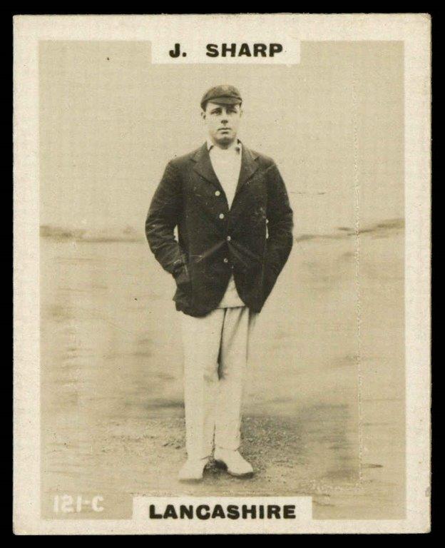 Phillips (Godfrey) - J. Sharp (Lancs) -'Cricketers Pinnace "K" Size' (1924) Phillips (Godfrey) - J. Sharp (Lancs) -'Cricketers Pinnace "K" Size' (1924)
