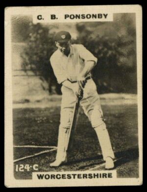 Phillips (Godfrey) - C.B. Ponsonby (Worcs) -'Cricketers Pinnace "K" Size' (1924)