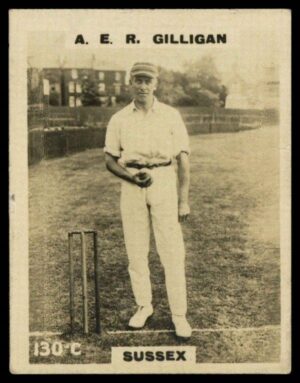 Phillips (Godfrey) - A.E.R. Gilligan (Sussex) -'Cricketers Pinnace "K" Size' (1924) Phillips (Godfrey) - A.E.R. Gilligan (Sussex) -'Cricketers Pinnace "K" Size' (1924)