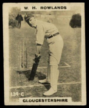 Phillips (Godfrey) - W.H Rowlands (Gloucs) -'Cricketers Pinnace "K" Size' (1924)