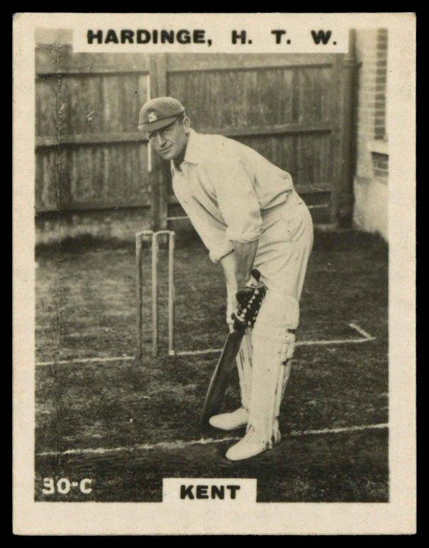 Phillips (Godfrey) - H.T.W. Hardinge (Kent) -'Cricketers Pinnace "K" Size' (1924) Phillips (Godfrey) - H.T.W. Hardinge (Kent) -'Cricketers Pinnace "K" Size' (1924)