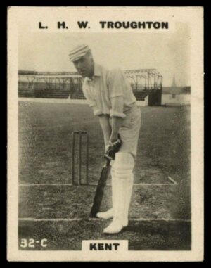 Phillips (Godfrey) - L.H.W. Troughton (Kent) -'Cricketers Pinnace "K" Size' (1924) Phillips (Godfrey) - L.H.W. Troughton (Kent) -'Cricketers Pinnace "K" Size' (1924)