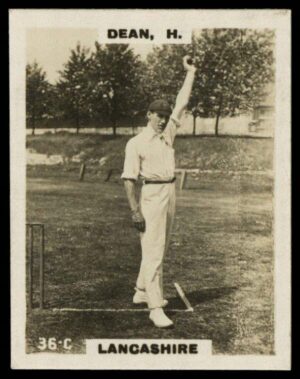 Phillips (Godfrey) - H. Dean (Lancashire) -'Cricketers Pinnace "K" Size' (1924) Phillips (Godfrey) - H. Dean (Lancashire) -'Cricketers Pinnace "K" Size' (1924)