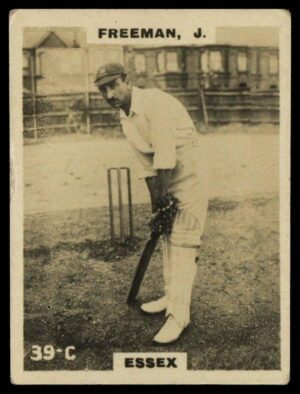 Phillips (Godfrey) - J. Freeman (Essex) -'Cricketers Pinnace "K" Size' (1924) Phillips (Godfrey) - J. Freeman (Essex) -'Cricketers Pinnace "K" Size' (1924)