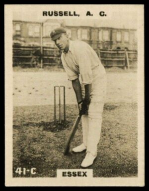 Phillips (Godfrey) - A.C. Russell (Essex) -'Cricketers Pinnace "K" Size' (1924) Phillips (Godfrey) - A.C. Russell (Essex) -'Cricketers Pinnace "K" Size' (1924)