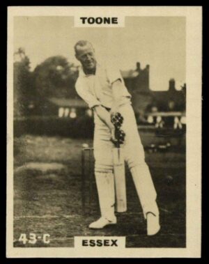 Phillips (Godfrey) - Toone (Essex) -'Cricketers Pinnace "K" Size' (1924) Phillips (Godfrey) - Toone (Essex) -'Cricketers Pinnace "K" Size' (1924)
