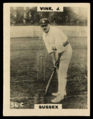 Phillips (Godfrey) - J. Vine (Sussex) -'Cricketers Pinnace "K" Size' (1924) Phillips (Godfrey) - J. Vine (Sussex) -'Cricketers Pinnace "K" Size' (1924)