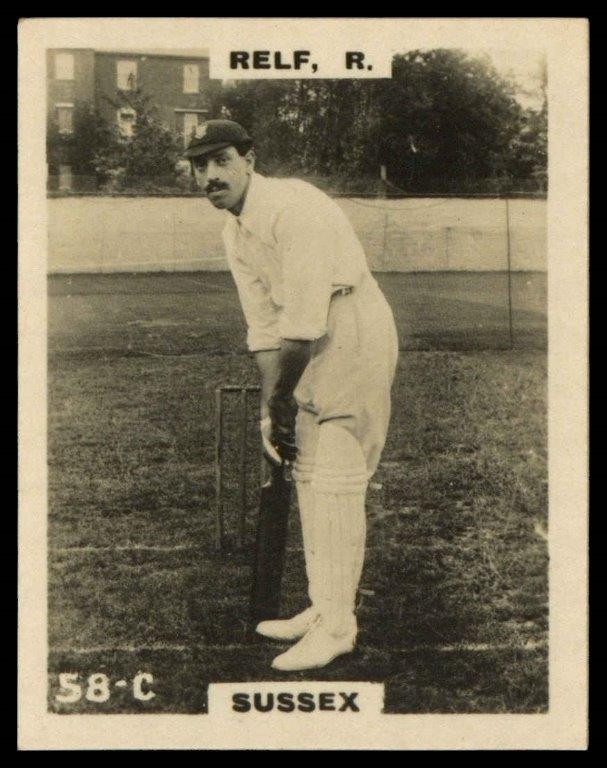 Phillips (Godfrey) - R. Relf (Sussex) -'Cricketers Pinnace "K" Size' (1924) Phillips (Godfrey) - R. Relf (Sussex) -'Cricketers Pinnace "K" Size' (1924)