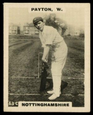 Phillips (Godfrey) - W. Payton (Notts) -'Cricketers Pinnace "K" Size' (1924) Phillips (Godfrey) - W. Payton (Notts) -'Cricketers Pinnace "K" Size' (1924)