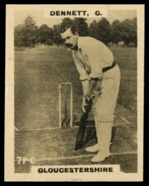 Phillips (Godfrey) - G. Dennett (Gloucs) -'Cricketers Pinnace "K" Size' (1924)