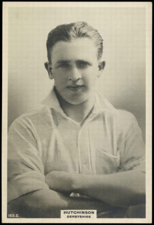 Phillips (Godfrey) - Hutchinson (Derbyshire) -  'Cricketers Cabinet Card'  - (1924)