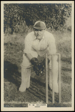 Phillips (Godfrey) - F.W. Gilligan (Essex) -  'Cricketers Cabinet Card'  - (1924)