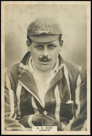 Phillips (Godfrey) - G.B. Rudd (Leicester) -  'Cricketers Cabinet Card'  - (1924)