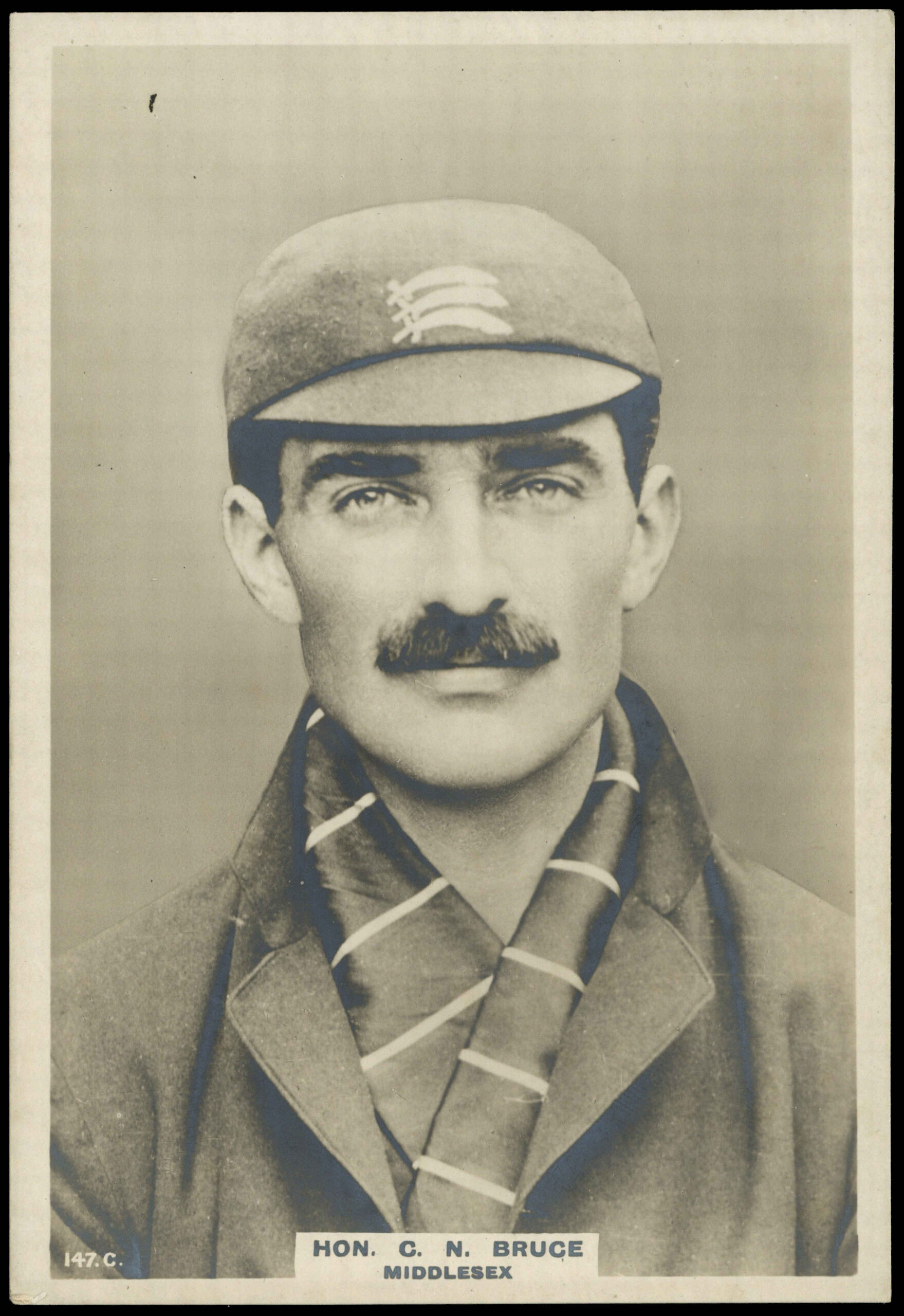 Phillips (Godfrey) - Hon. C.N. Bruce - 'Cricketers Cabinet Card' - (1924) Phillips (Godfrey) - Hon. C.N. Bruce - 'Cricketers Cabinet Card' - (1924)