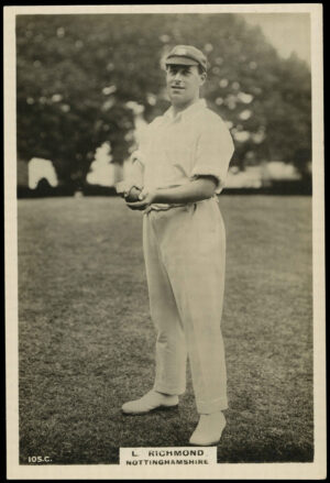Phillips (Godfrey) - L. Richmond (Nottignhamshire) -  'Cricketers Cabinet Card'  - (1924)