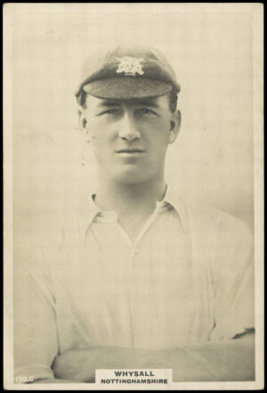 Phillips (Godfrey) - Whysall (Nottinghamshire) -  'Cricketers Cabinet Card'  - (1924)