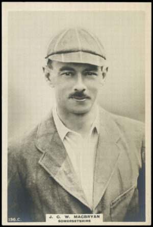 Phillips (Godfrey) - J.C.W. MacBryan (Somersetshire) -  'Cricketers Cabinet Card'  - (1924)