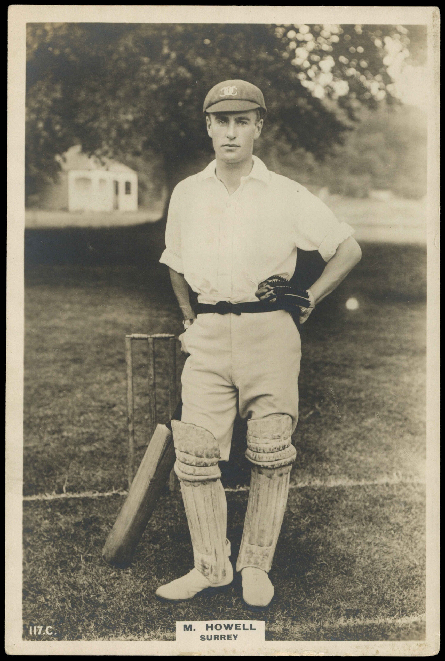 Phillips (Godfrey) - M. Howell (Surrey) - 'Cricketers Cabinet Card' - (1924) Phillips (Godfrey) - M. Howell (Surrey) - 'Cricketers Cabinet Card' - (1924)