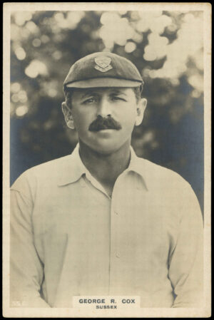 Phillips (Godfrey) - George R. Cox (Sussex) -  'Cricketers Cabinet Card'  - (1924)