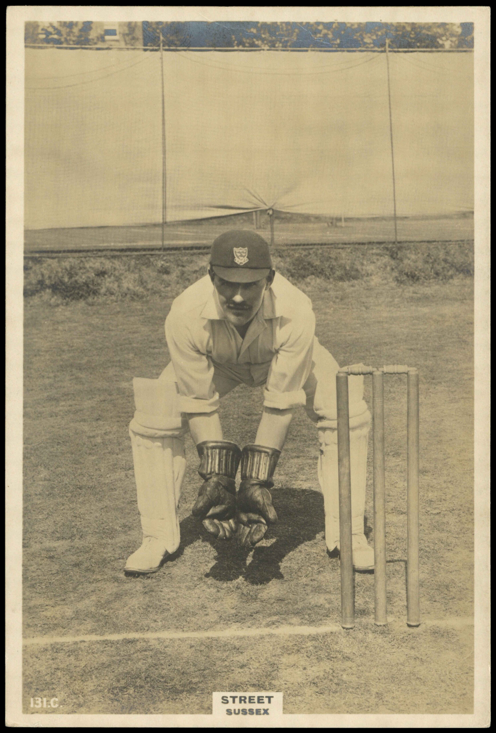 Phillips (Godfrey) - Street (Sussex) - 'Cricketers Cabinet Card' - (1924) Phillips (Godfrey) - Street (Sussex) - 'Cricketers Cabinet Card' - (1924)