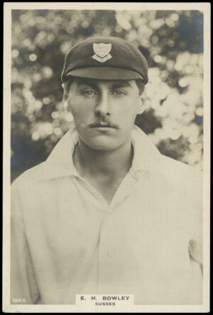Phillips (Godfrey) - E.H. Bowley (Sussex) -  'Cricketers Cabinet Card'  - (1924)