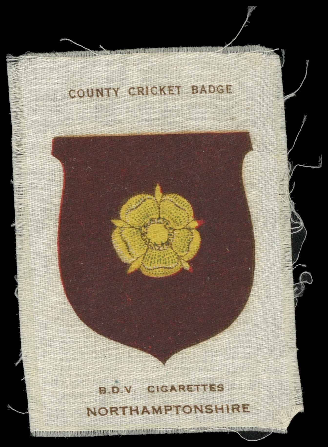 Phillips (Godfrey) - 'County Cricket Badges Silks (BDV)' #10 Northamptonshire (????) Phillips (Godfrey) - 'County Cricket Badges Silks (BDV)' #10 Northamptonshire (????)